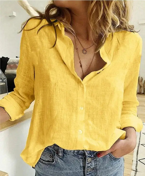 Blusa Social Feminina de Algodão - Summer