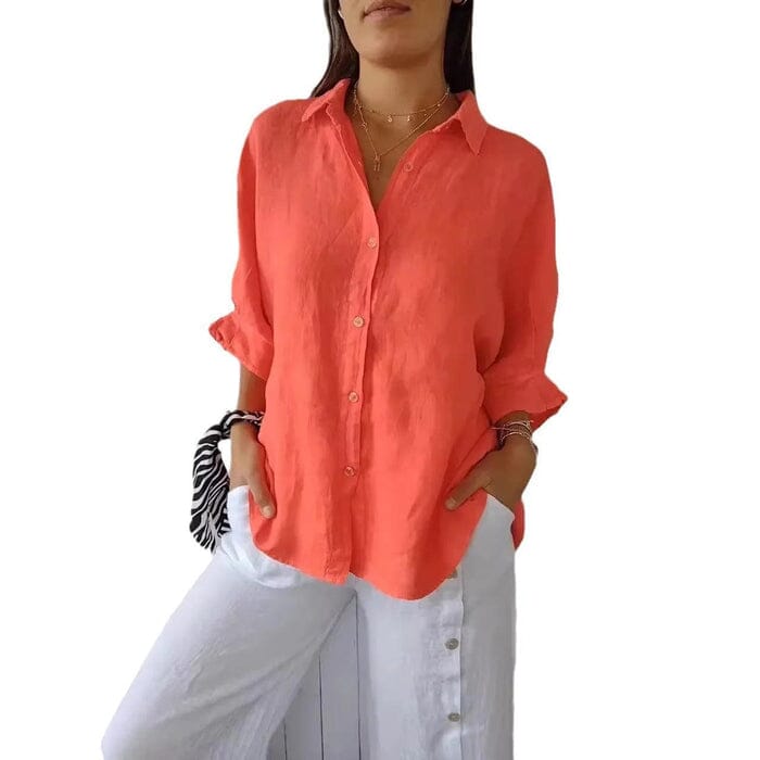 Camisa Social em Linho de Algodão
