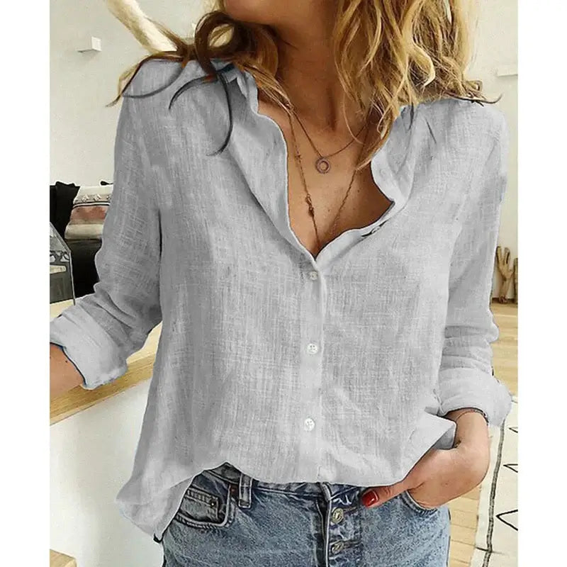 Blusa Social Feminina de Algodão - Summer