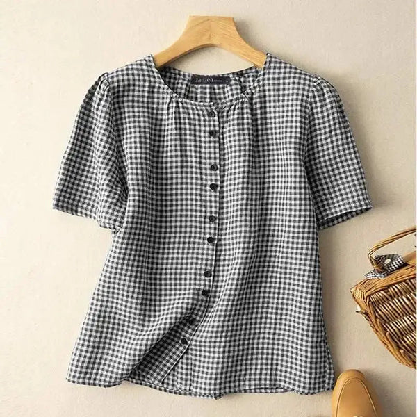 Blusa Feminina Xadrez