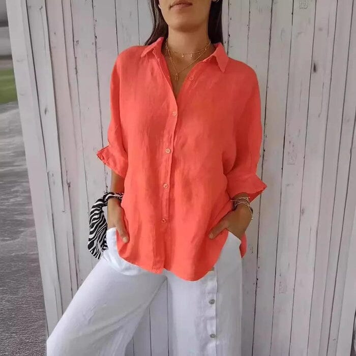 Camisa Social em Linho de Algodão