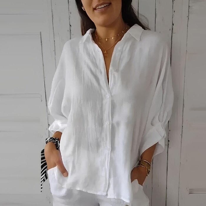 Camisa Social em Linho de Algodão