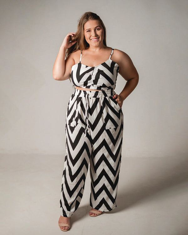 Conjunto Plus Size Brígida em Crepe