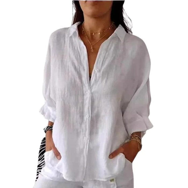 Camisa Social em Linho de Algodão