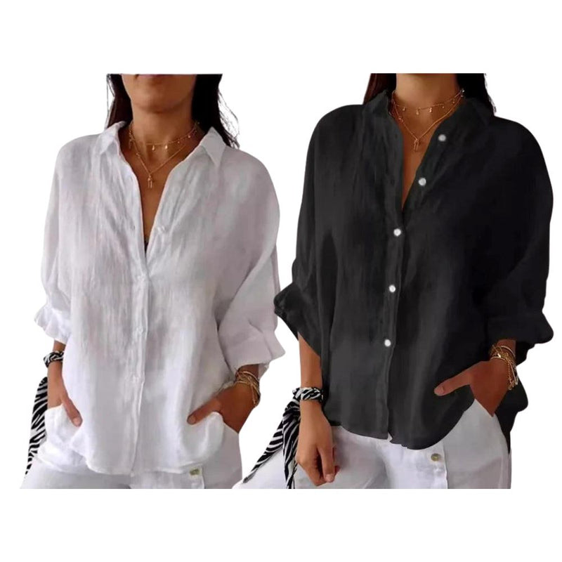 Camisa Social em Linho de Algodão