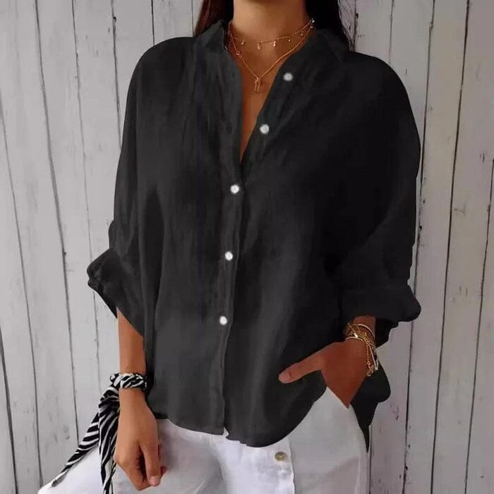 Camisa Social em Linho de Algodão
