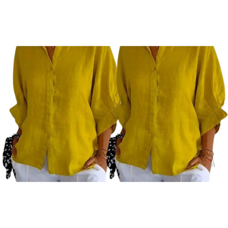 Camisa Social em Linho de Algodão