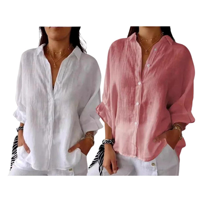 Camisa Social em Linho de Algodão