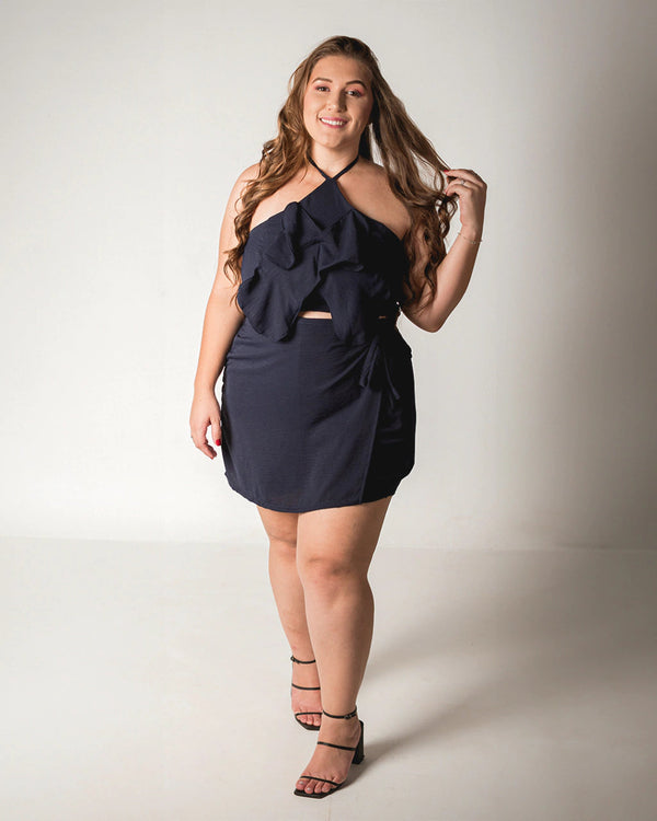 Conjunto Feminino Cropped Plus Size  - Natiele